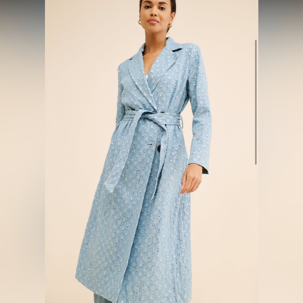 Never Fully Dressed Harper Denim Trench NWT - Picture 3 of 10